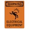 Signmission Safety Sign, OSHA WARNING, 7" Height, Electrical Equipment, Portrait OS-WS-D-57-V-13125 - alternate 1